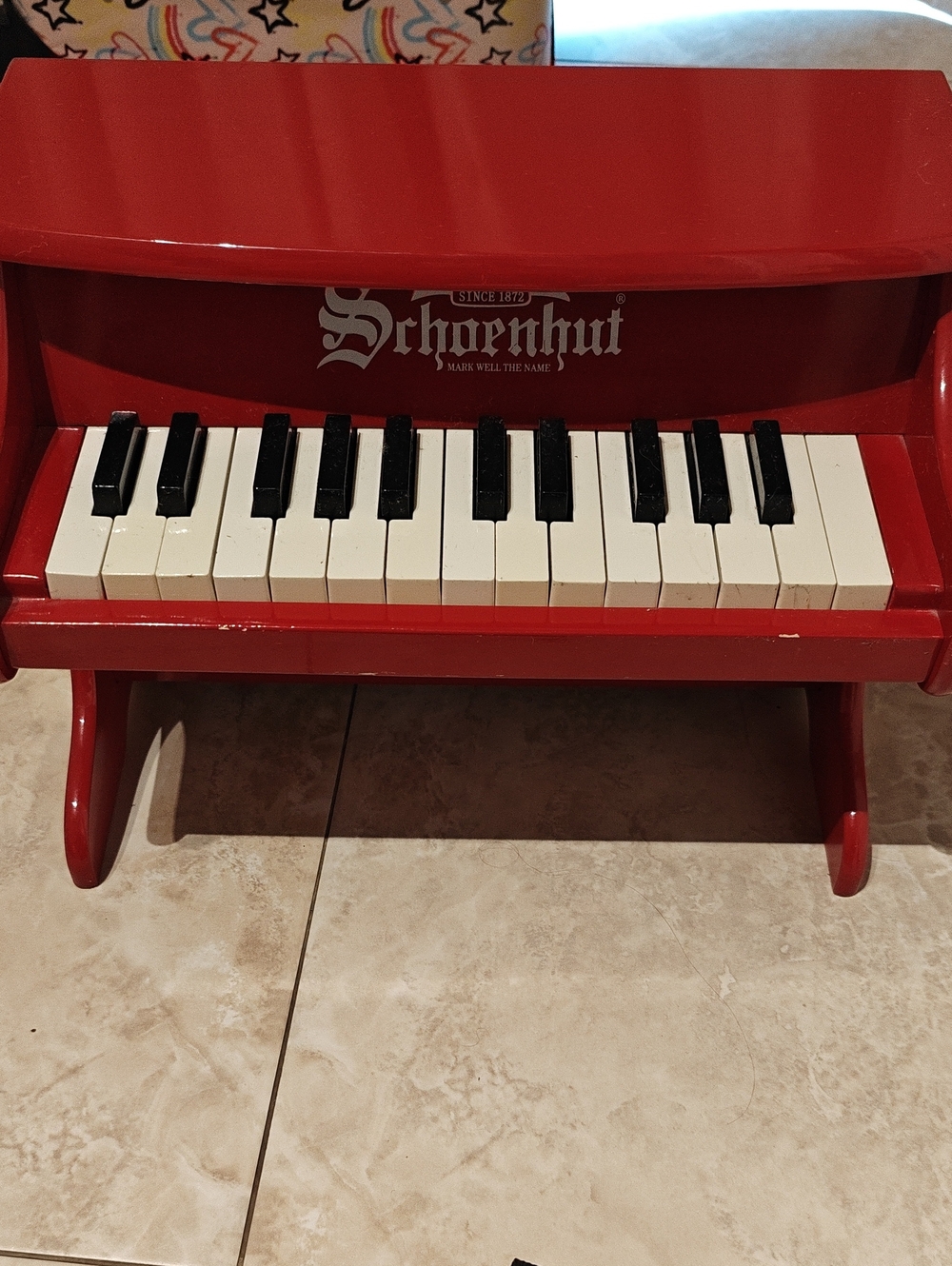 Premium Schoenhut Red Toy Piano - Classic Kids Piano